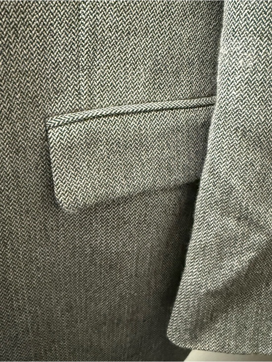 Stafford Executive Gray Blazer 44S Wool Blend Sport Coat Classic Mens - Picture 5 of 13